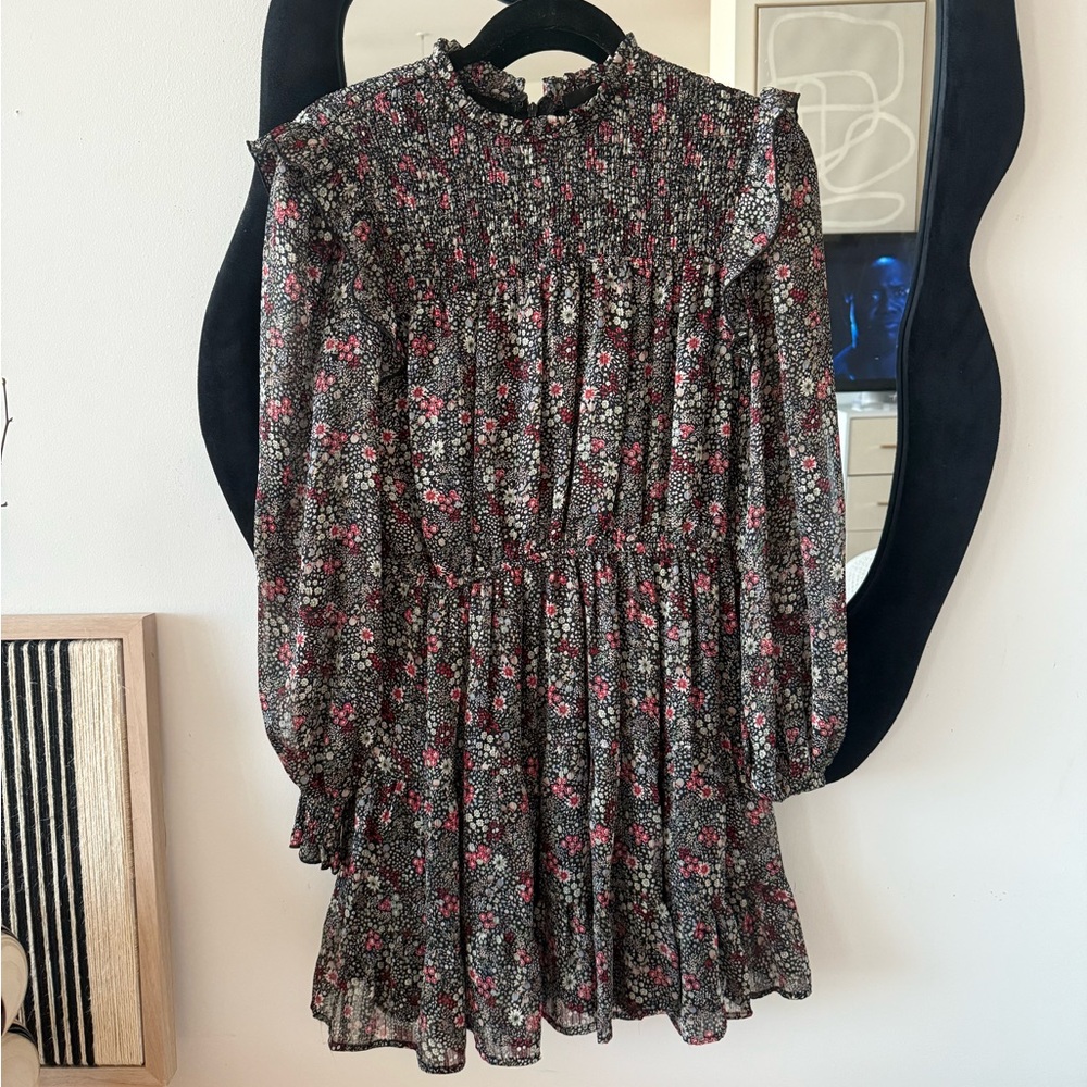 Bloomingdale’s Aqua Multicolor Floral dress